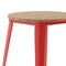 Flash Furniture 23.75 RD Dining Table Brown Poly Top/Red Frame JJ-T14623-60-BRRD-GG - alternate 6